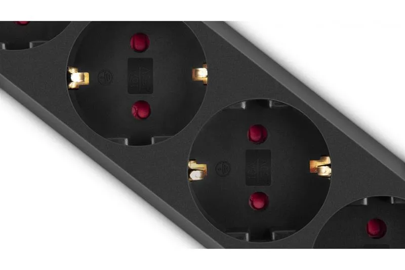 Фільтр живлення REAL-EL RS-6 Protect M 1.8м Black (EL122300032) - мініатюра 6