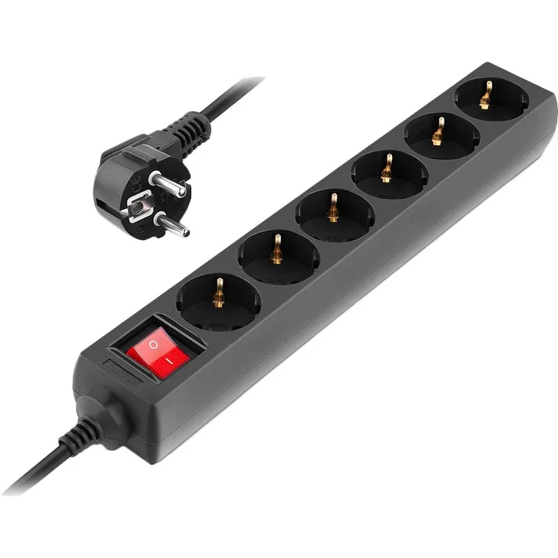 Фільтр живлення REAL-EL RS-6 Protect M 1.8м Black (EL122300032) - мініатюра 7
