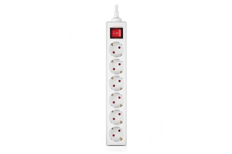 Фільтр живлення REAL-EL RS-6 Protect M 1.8м White (EL122300031) - мініатюра 6