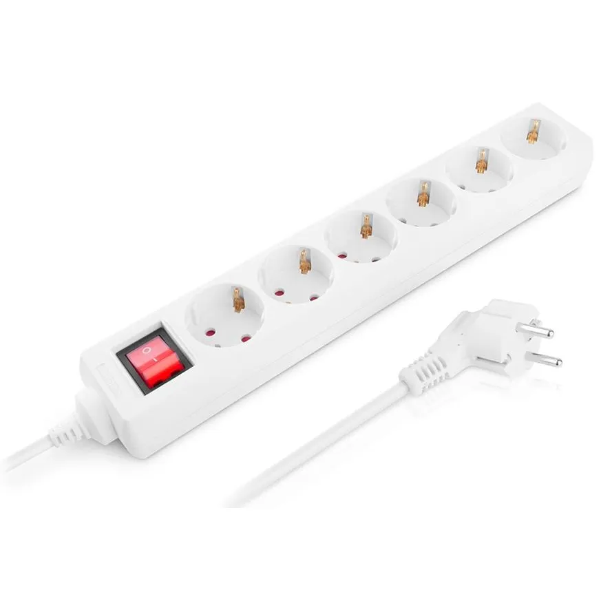 Фільтр живлення REAL-EL RS-6 Protect M 1.8м White (EL122300031) - мініатюра 8