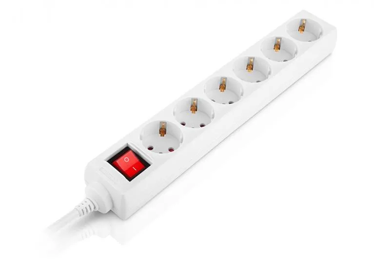 Фільтр живлення REAL-EL RS-6 Protect M 3м White (EL122300033) - зображення 1