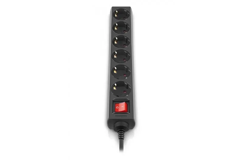 Фільтр живлення REAL-EL RS-6 Protect M 3м Black (EL122300034) - мініатюра 2