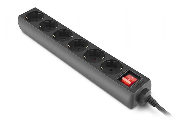 Фільтр живлення REAL-EL RS-6 Protect M 3м Black (EL122300034) - мініатюра 3