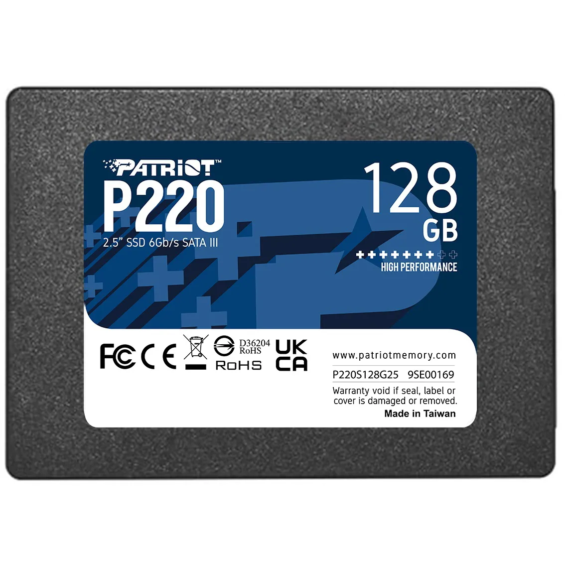 Накопичувач SSD  128GB Patriot P220 2.5" SATAIII TLC (P220S128G25) - зображення 1