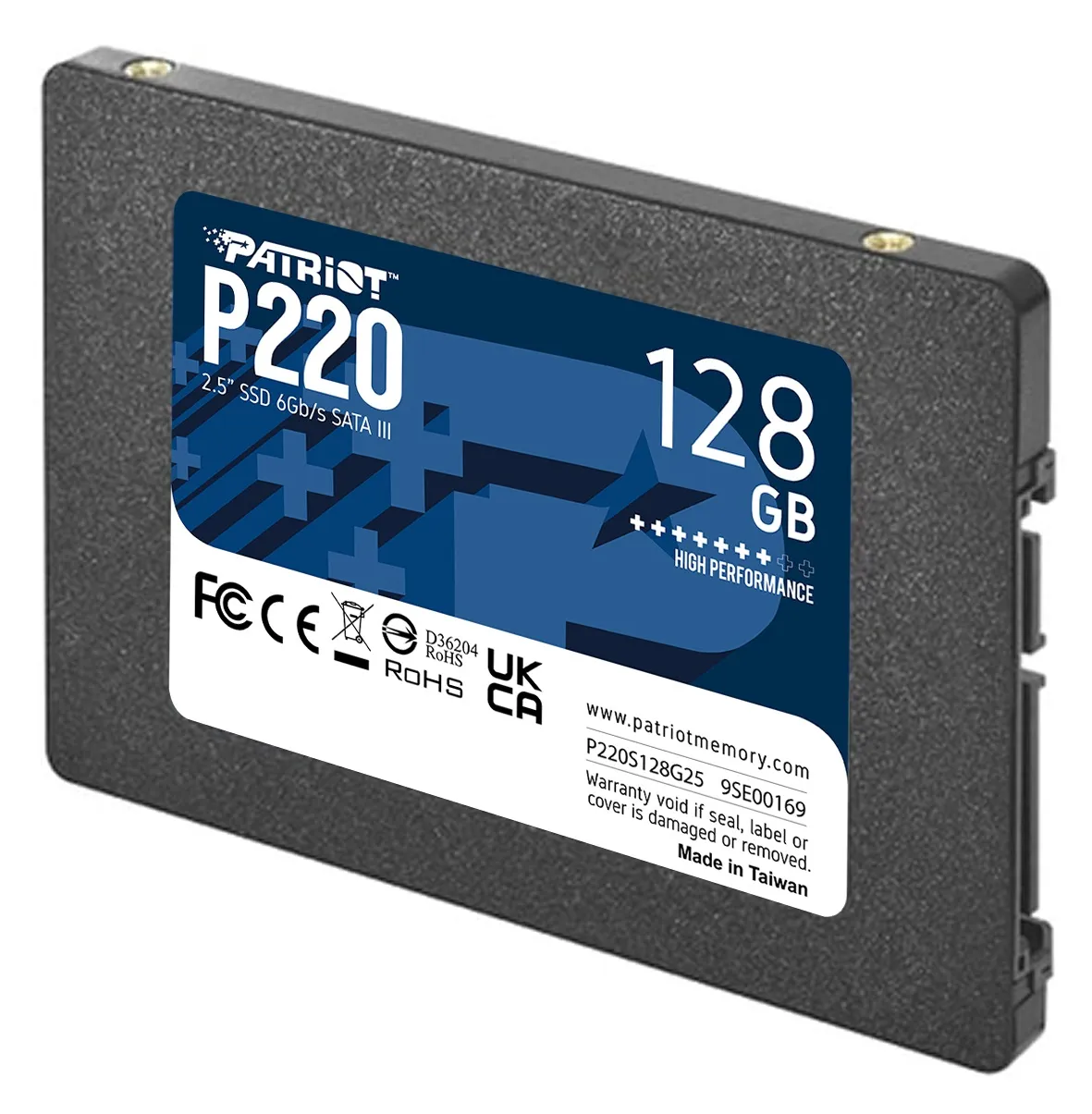 Накопичувач SSD  128GB Patriot P220 2.5" SATAIII TLC (P220S128G25) - мініатюра 2