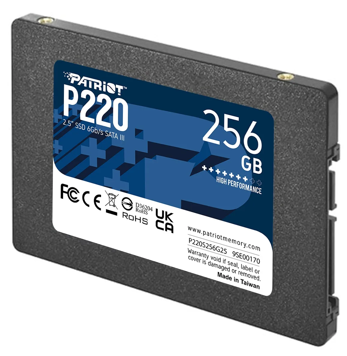 Накопичувач SSD  256GB Patriot P220 2.5" SATAIII TLC (P220S256G25) - мініатюра 2