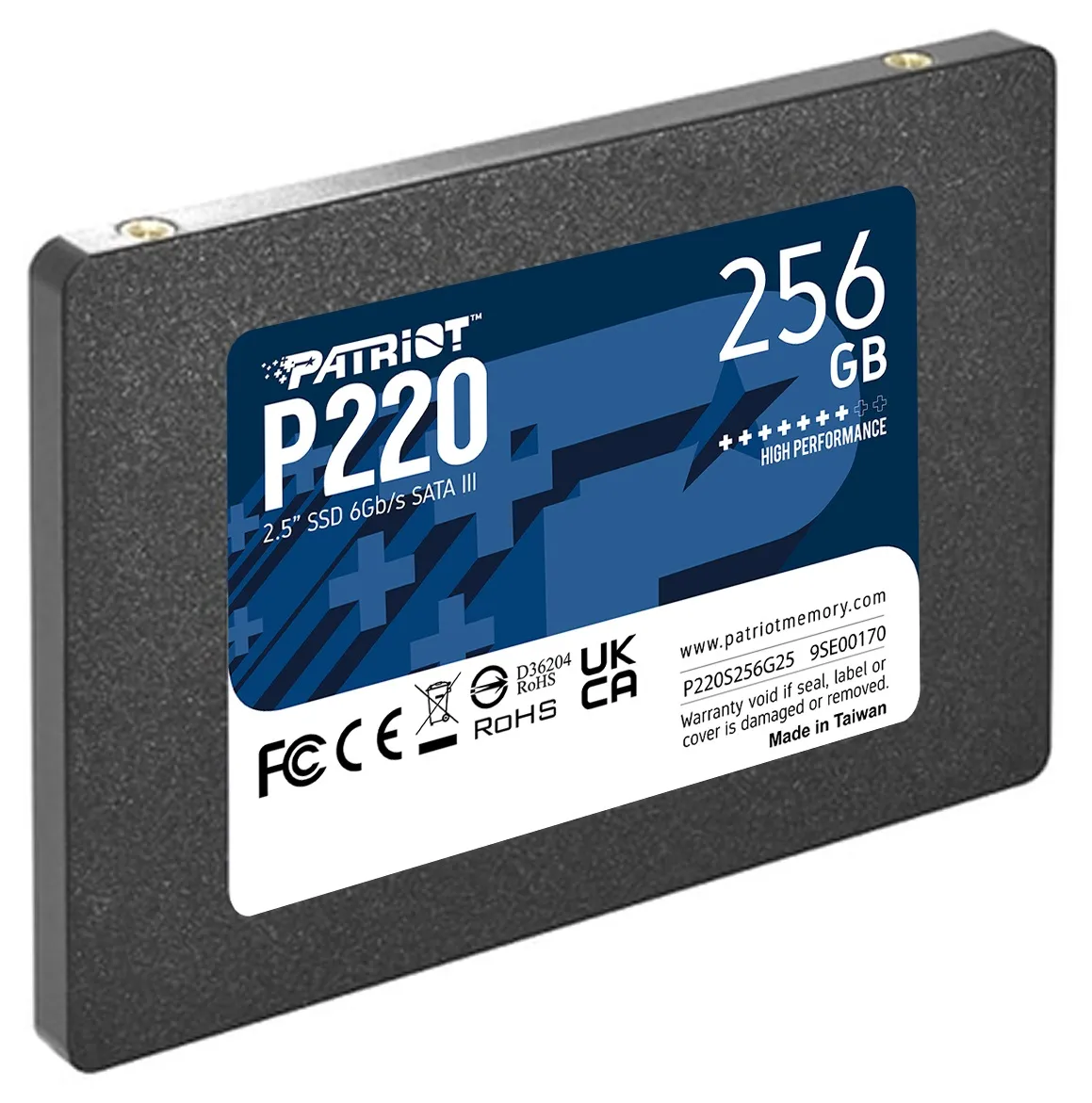 Накопичувач SSD  256GB Patriot P220 2.5" SATAIII TLC (P220S256G25) - мініатюра 3