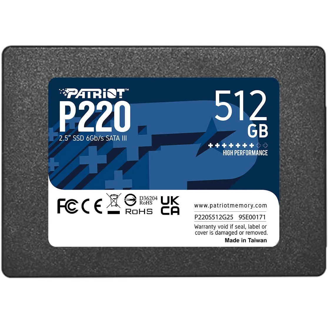 Накопичувач SSD  512GB Patriot P220 2.5" SATAIII TLC (P220S512G25) - зображення 1