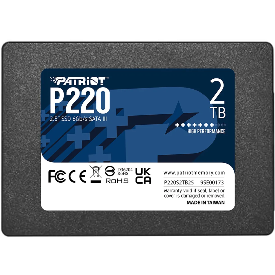 Накопичувач SSD 2TB Patriot P220 2.5" SATAIII TLC (P220S2TB25) - зображення 1