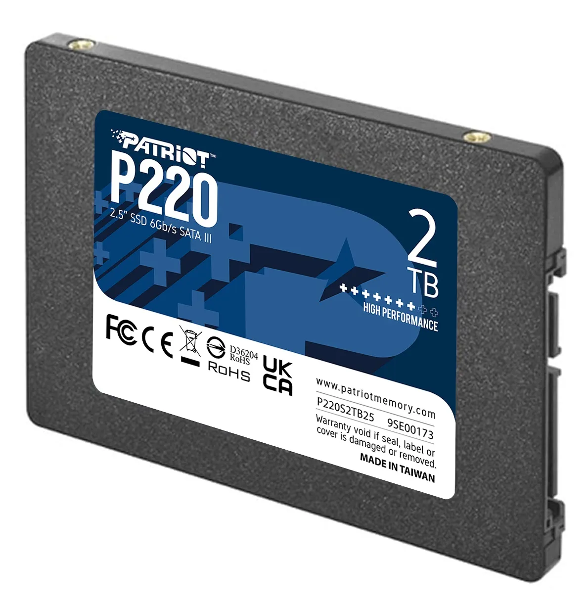 Накопичувач SSD 2TB Patriot P220 2.5" SATAIII TLC (P220S2TB25) - мініатюра 2