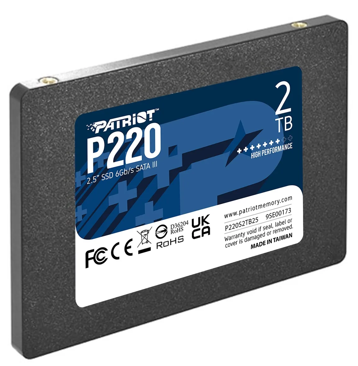 Накопичувач SSD 2TB Patriot P220 2.5" SATAIII TLC (P220S2TB25) - мініатюра 3