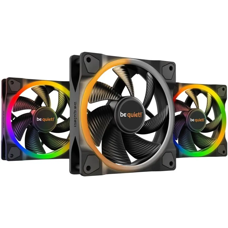 Вентилятор be quiet! Light Wings 140mm PWM Triple Pack (BL078), 140x140x25 мм, 4-pin, чорний - мініатюра 6