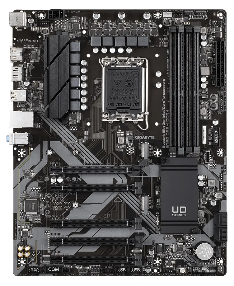 Материнська плата Gigabyte B760 DS3H DDR4 Socket 1700 - мініатюра 2