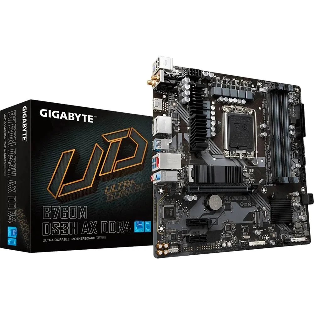 Материнська плата Gigabyte B760M DS3H AX DDR4 Socket 1700 - мініатюра 6