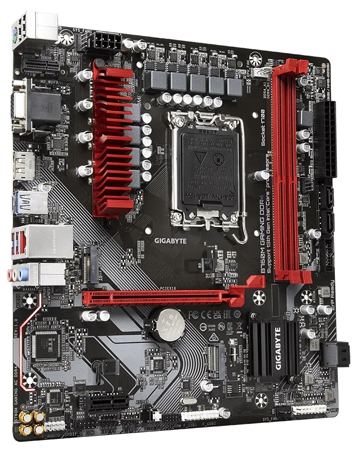 Материнська плата Gigabyte B760M Gaming DDR4 Socket 1700 - мініатюра 2