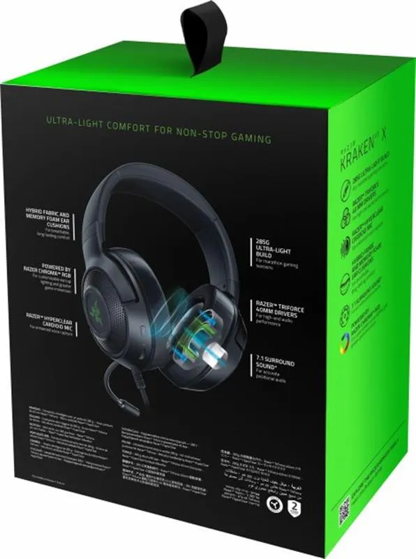 Гарнітура Razer Kraken V3 X USB (RZ04-03750300-R3M1) - мініатюра 7