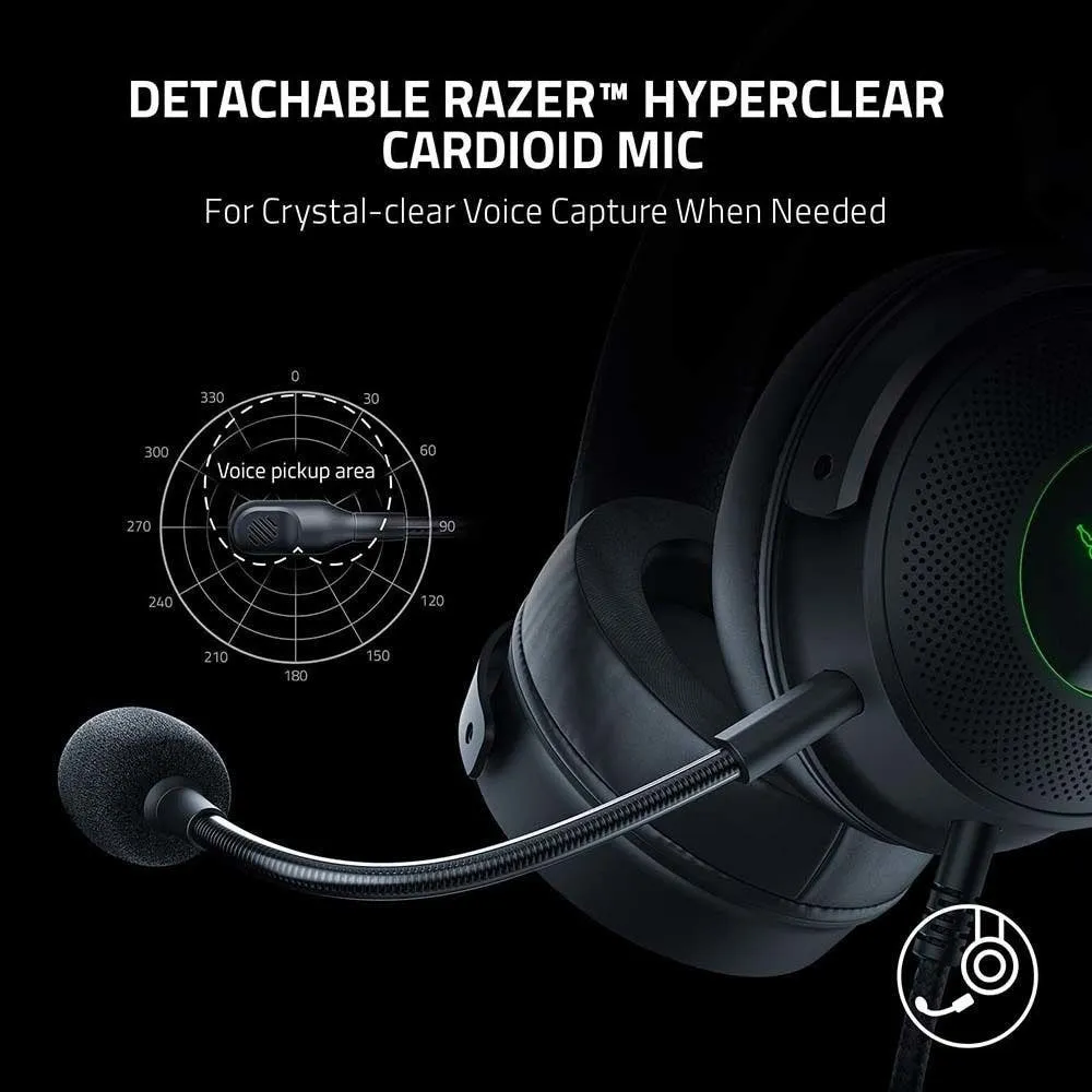 Гарнітура Razer Kraken V3 X USB (RZ04-03750300-R3M1) - мініатюра 8