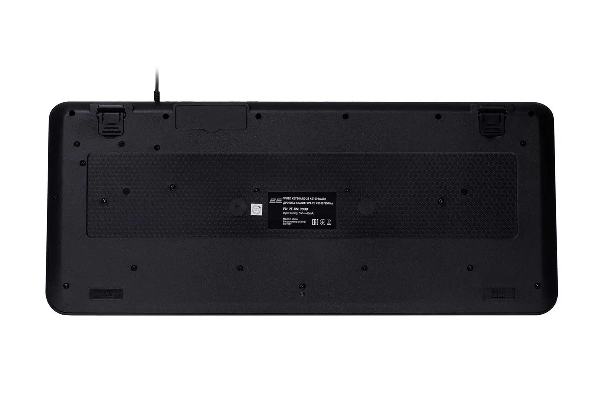 Клавіатура 2E KS109 USB Black (2E-KS109UB) - мініатюра 2