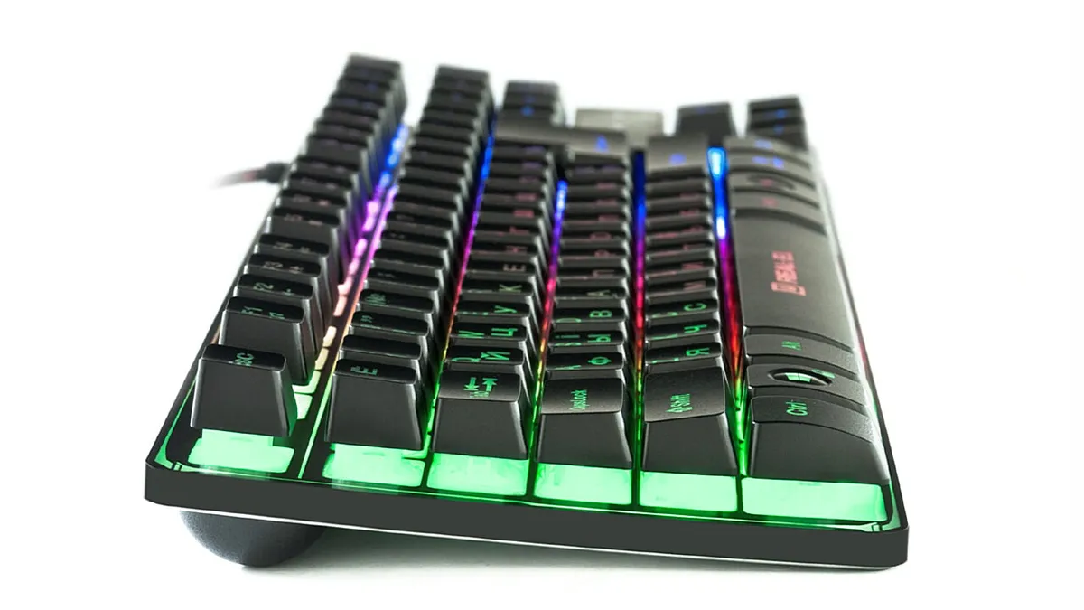 Клавіатура REAL-EL Gaming 8710 TKL Backlit Ukr Black - мініатюра 4