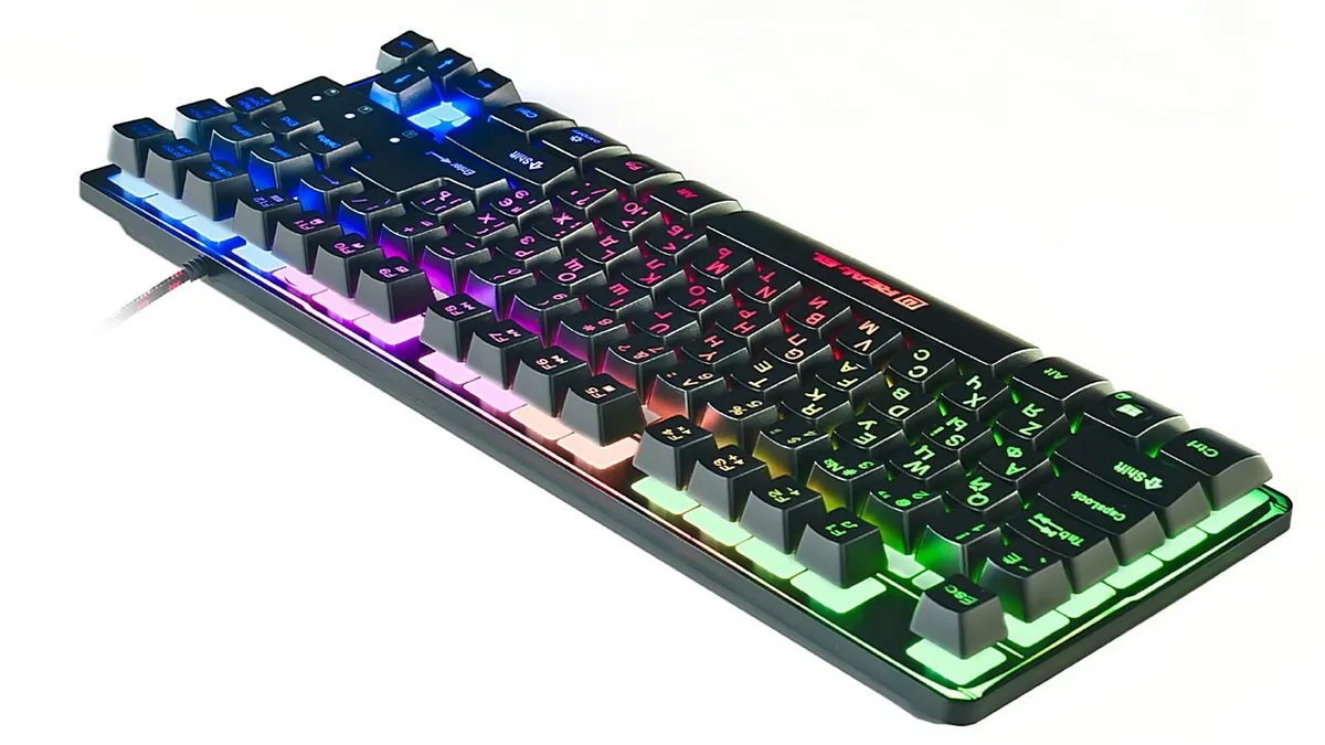 Клавіатура REAL-EL Gaming 8710 TKL Backlit Ukr Black - мініатюра 5