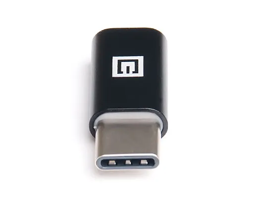 Адаптер REAL-EL micro USB - USB Type-C (F/M), Black (EL123500018) - мініатюра 2