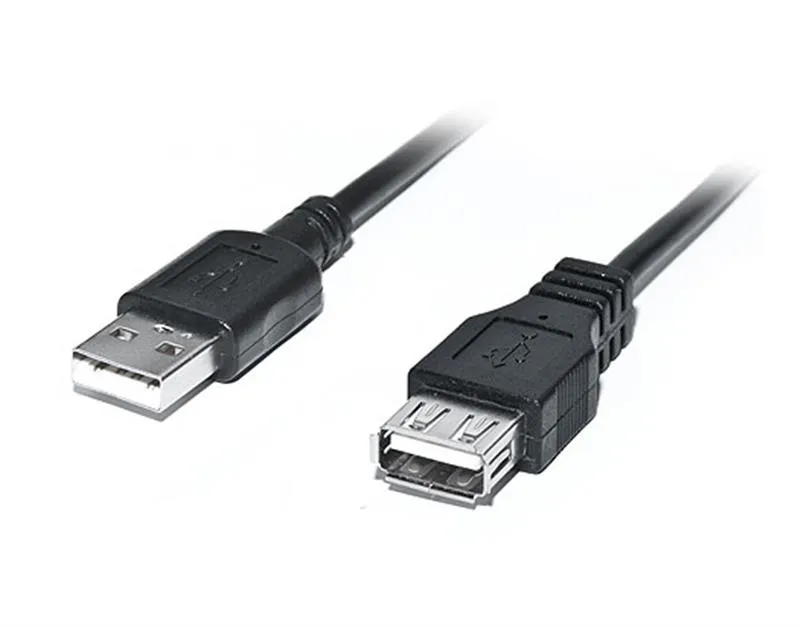 Кабель REAL-EL Pro USB - USB V 2.0 (M/F), 2 м, чорний (EL123500028) - зображення 1