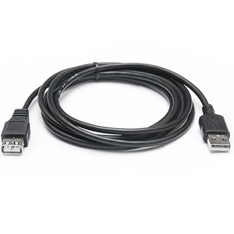 Кабель REAL-EL Pro USB - USB V 2.0 (M/F), 2 м, чорний (EL123500028) - мініатюра 3