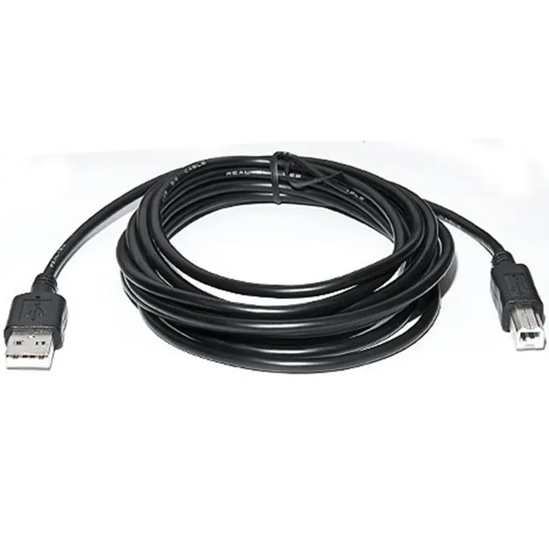 Кабель REAL-EL Pro USB - USB Type-B V 2.0 (M/M), 2 м, чорний (EL123500026) - мініатюра 3