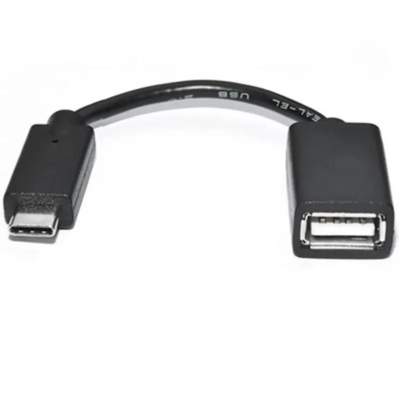 Кабель REAL-EL USB Type-C - USB V 2.0 (M/F), 0.1 м, чорний (EL123500030) - зображення 1