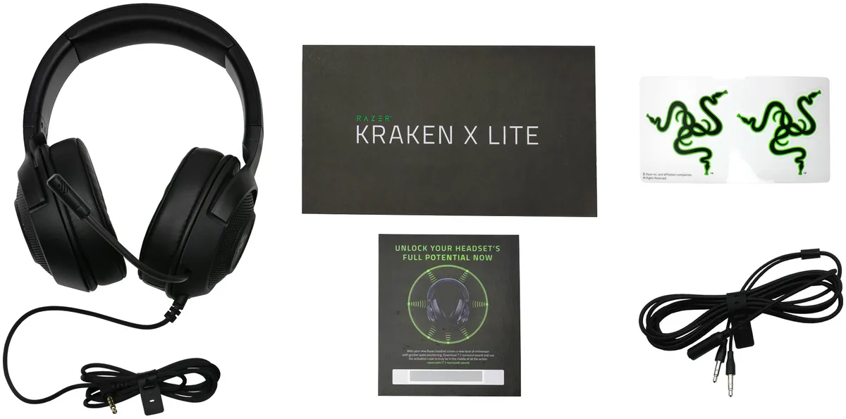 Гарнітура Razer Kraken X Lite Black (RZ04-02950100-R381) - мініатюра 2
