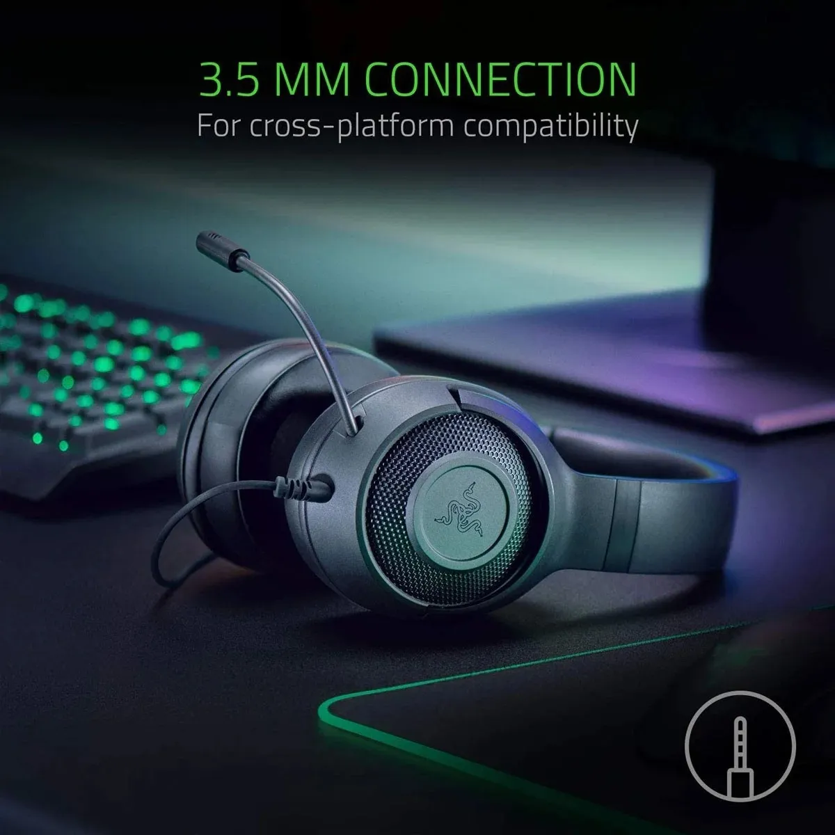 Гарнітура Razer Kraken X Lite Black (RZ04-02950100-R381) - мініатюра 6