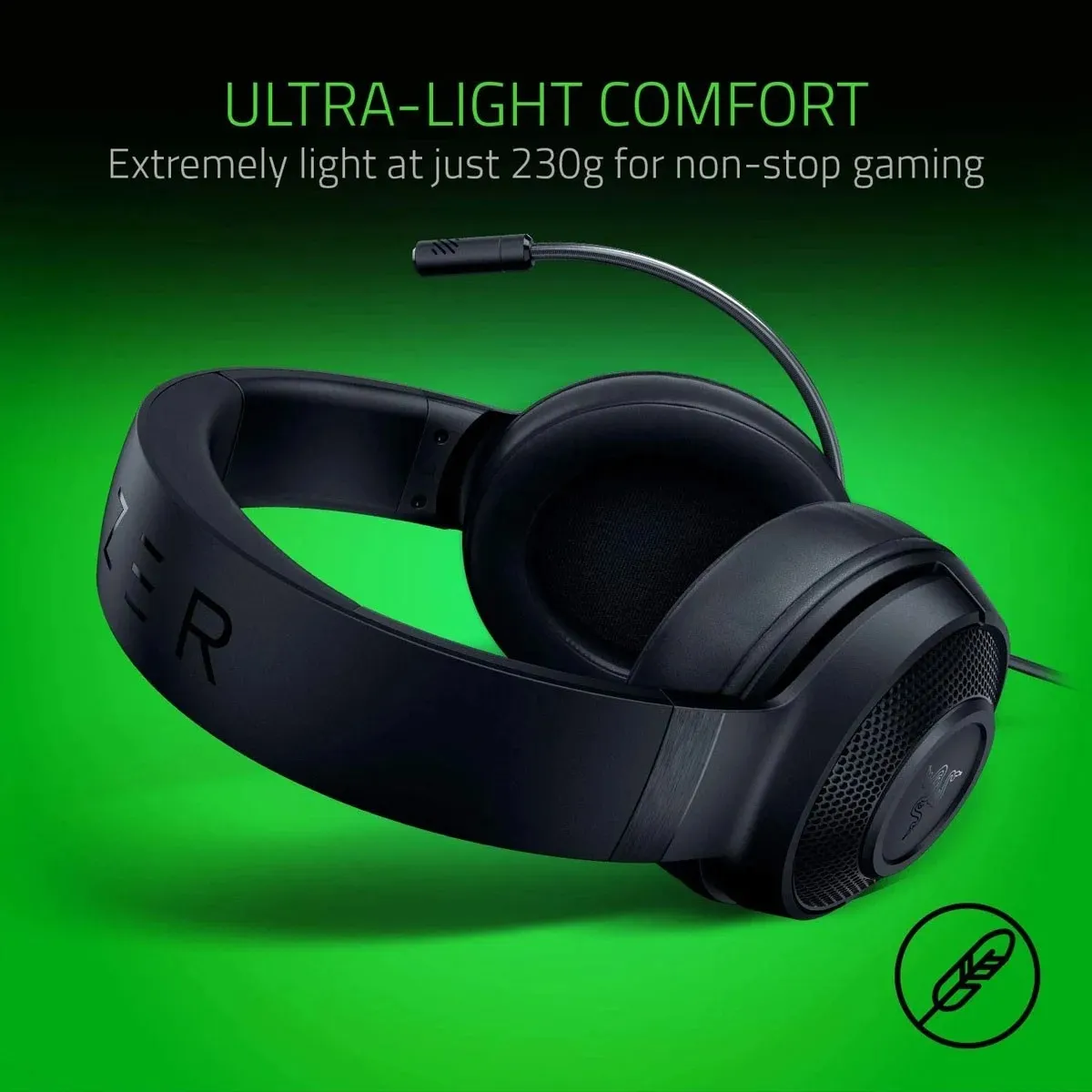 Гарнітура Razer Kraken X Lite Black (RZ04-02950100-R381) - мініатюра 9
