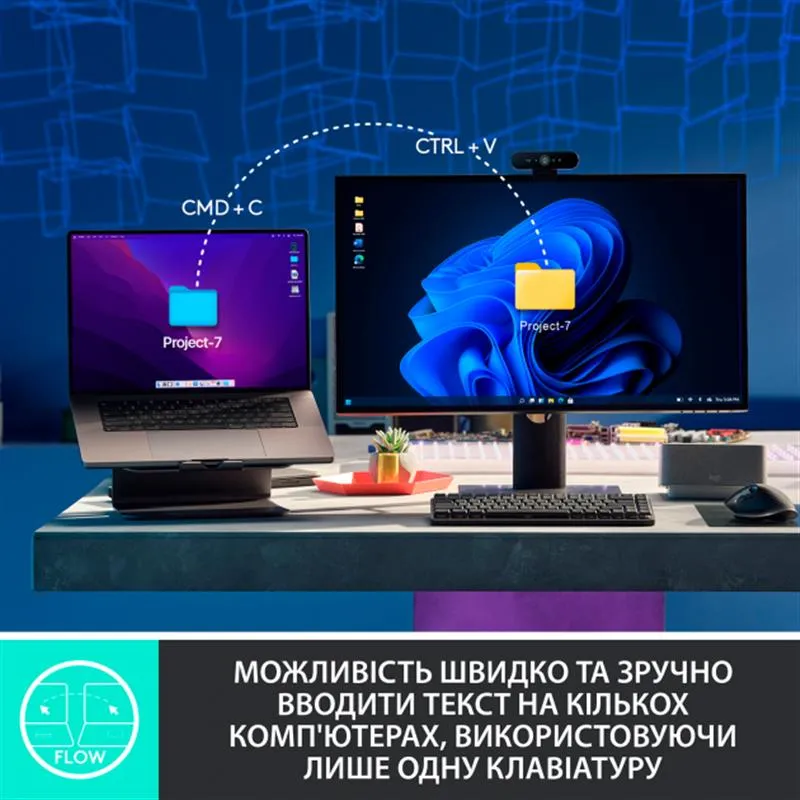 Клавіатура бездротова Logitech MX Mechanical Mini Minimalist Graphite (920-010780) - мініатюра 9