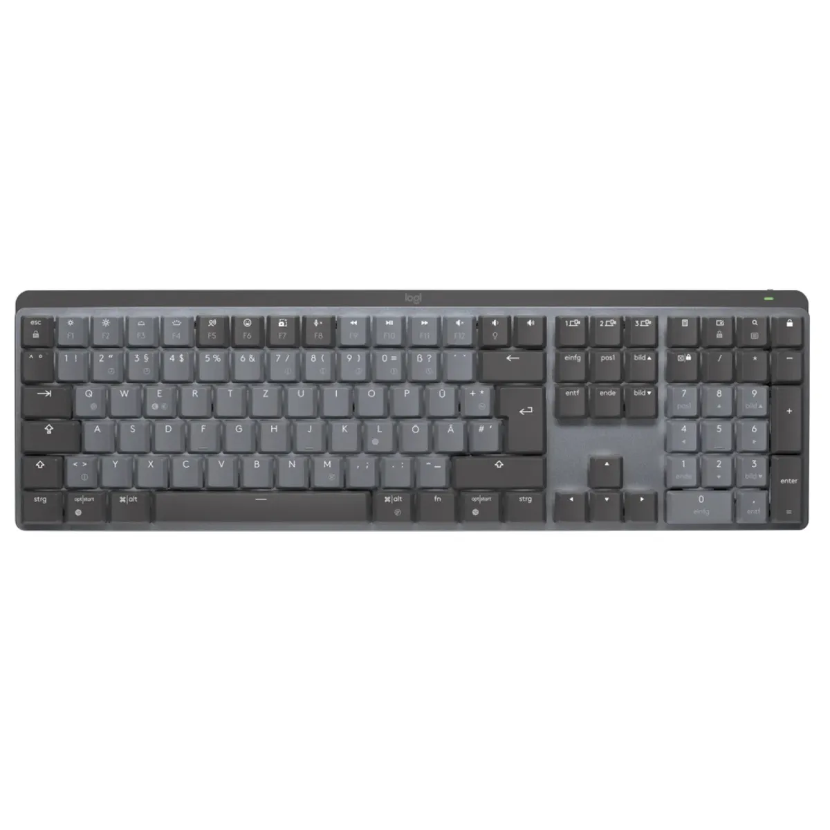 Клавіатура бездротова Logitech MX Mechanical Graphite Clicky (920-010759) - зображення 1
