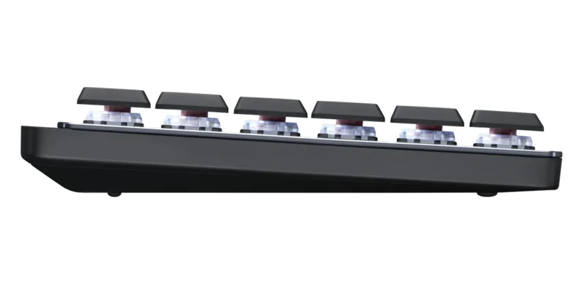 Клавіатура бездротова Logitech MX Mechanical Graphite Clicky (920-010759) - мініатюра 3