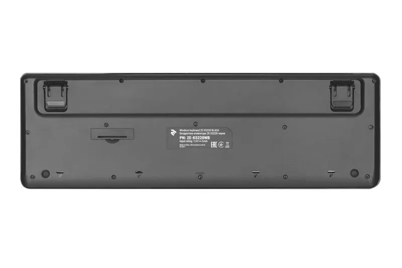 Клавіатура бездротова 2E KS220 WL Ukr Black (2E-KS220WB) - мініатюра 4