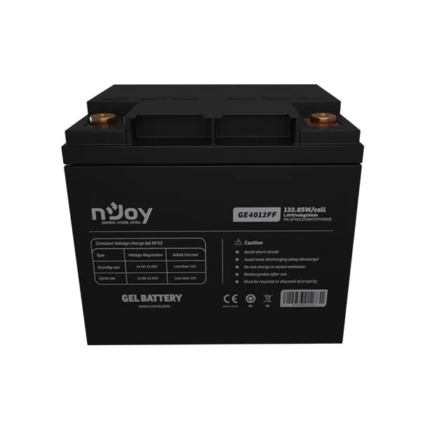 Акумуляторна батарея Njoy GE4012FF 12V 40AH (BTVGCDTOMTCFFCN01B) GEL - мініатюра 2