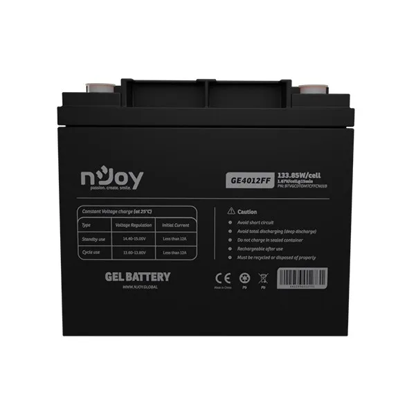 Акумуляторна батарея Njoy GE4012FF 12V 40AH (BTVGCDTOMTCFFCN01B) GEL - мініатюра 3