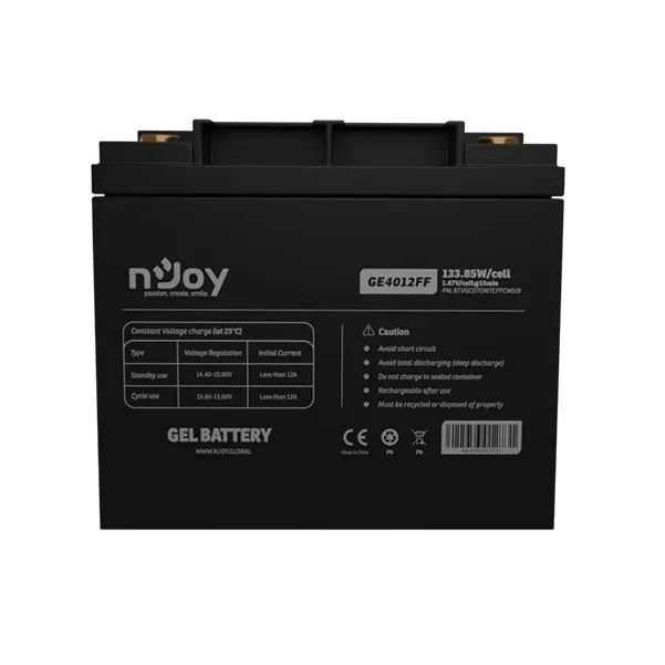 Акумуляторна батарея Njoy GE4012FF 12V 40AH (BTVGCDTOMTCFFCN01B) GEL - мініатюра 4