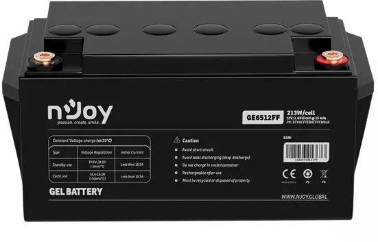 Акумуляторна батарея Njoy GE6512FF 12V 65AH (BTVGCFTEBHBFFCN01B) GEL - мініатюра 2