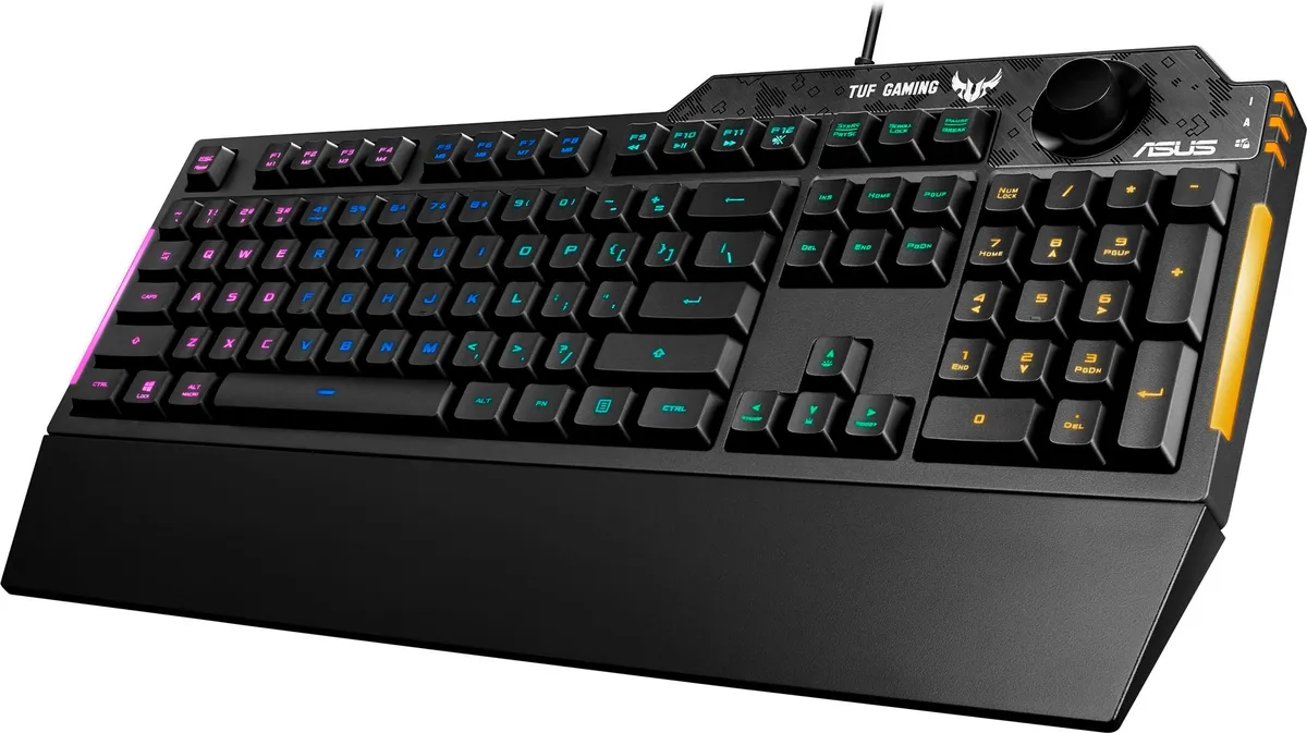 Клавіатура Asus TUF Gaming K1 USB Black UKR (90MP01X0-BKMA00) - мініатюра 2