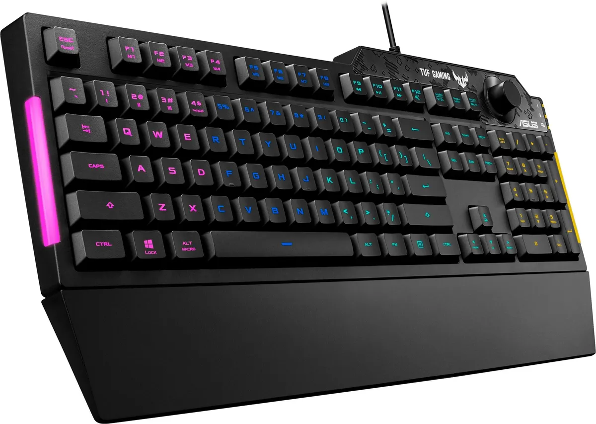 Клавіатура Asus TUF Gaming K1 USB Black UKR (90MP01X0-BKMA00) - мініатюра 4