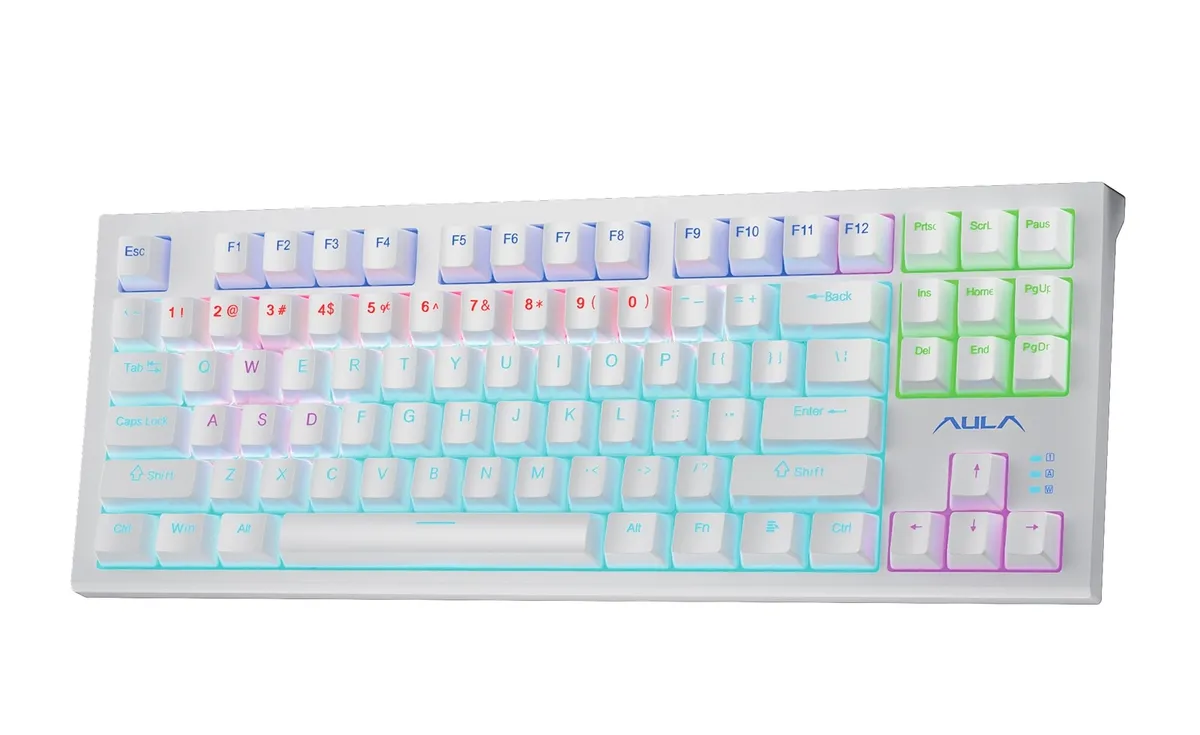 Клавіатура Aula F3032 KRGD Red White (6948391204680) - мініатюра 3