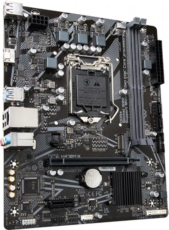Материнська плата Gigabyte H470M K Socket 1200 - мініатюра 3