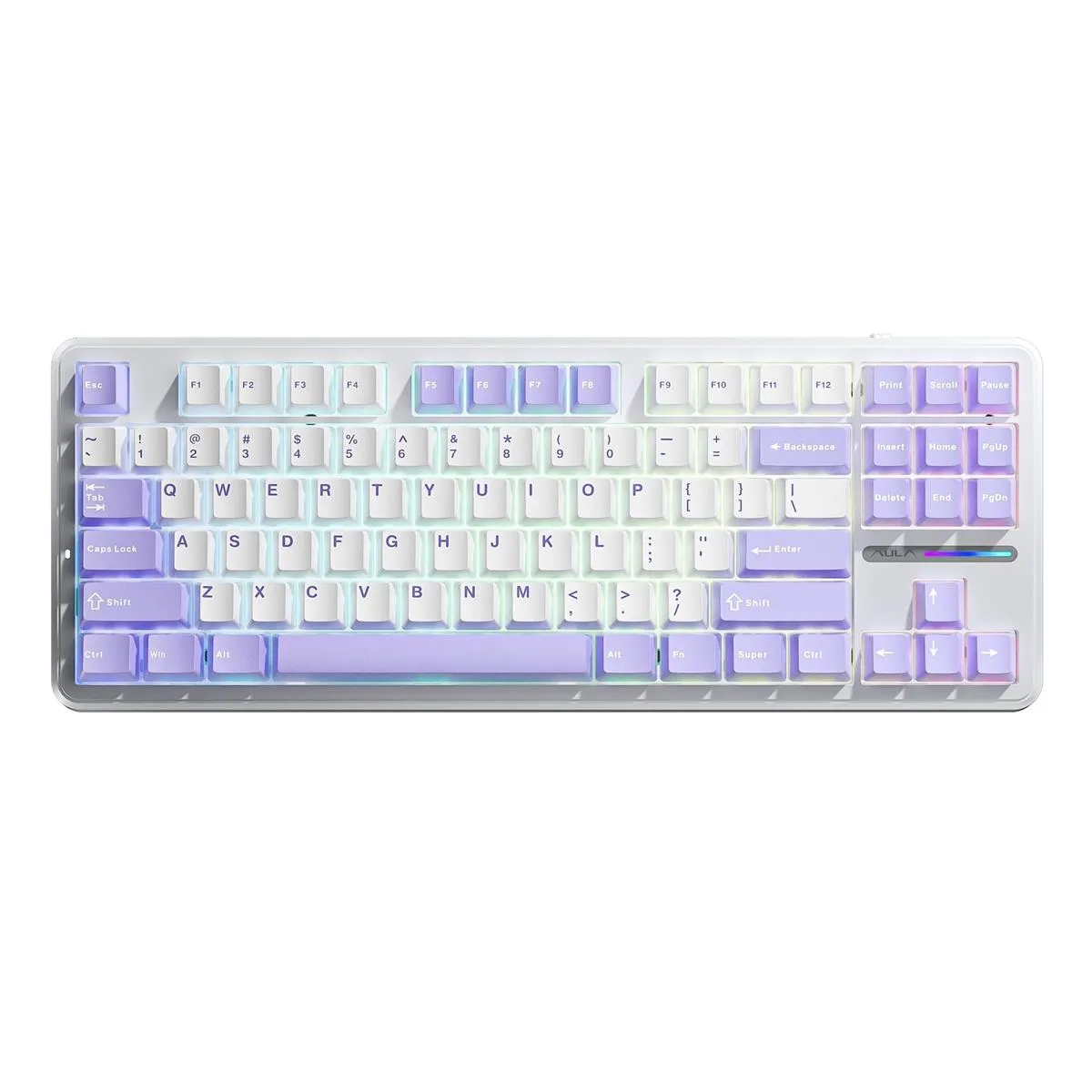 Клавіатура Aula F87 White (6948391202464) - зображення 1