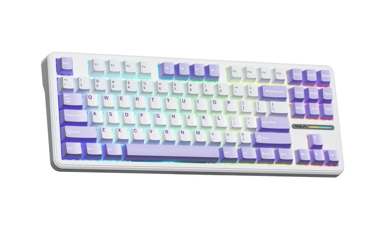 Клавіатура Aula F87 White (6948391202464) - мініатюра 2