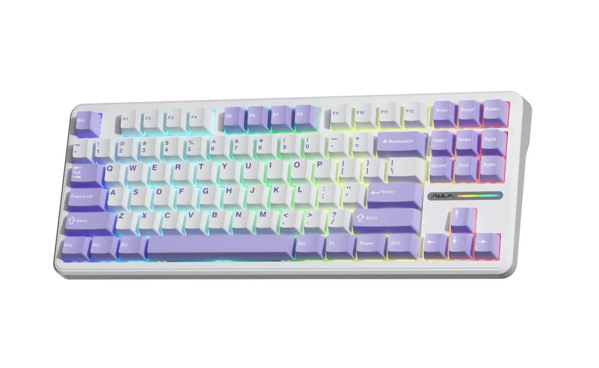 Клавіатура Aula F87 White (6948391202464) - мініатюра 3