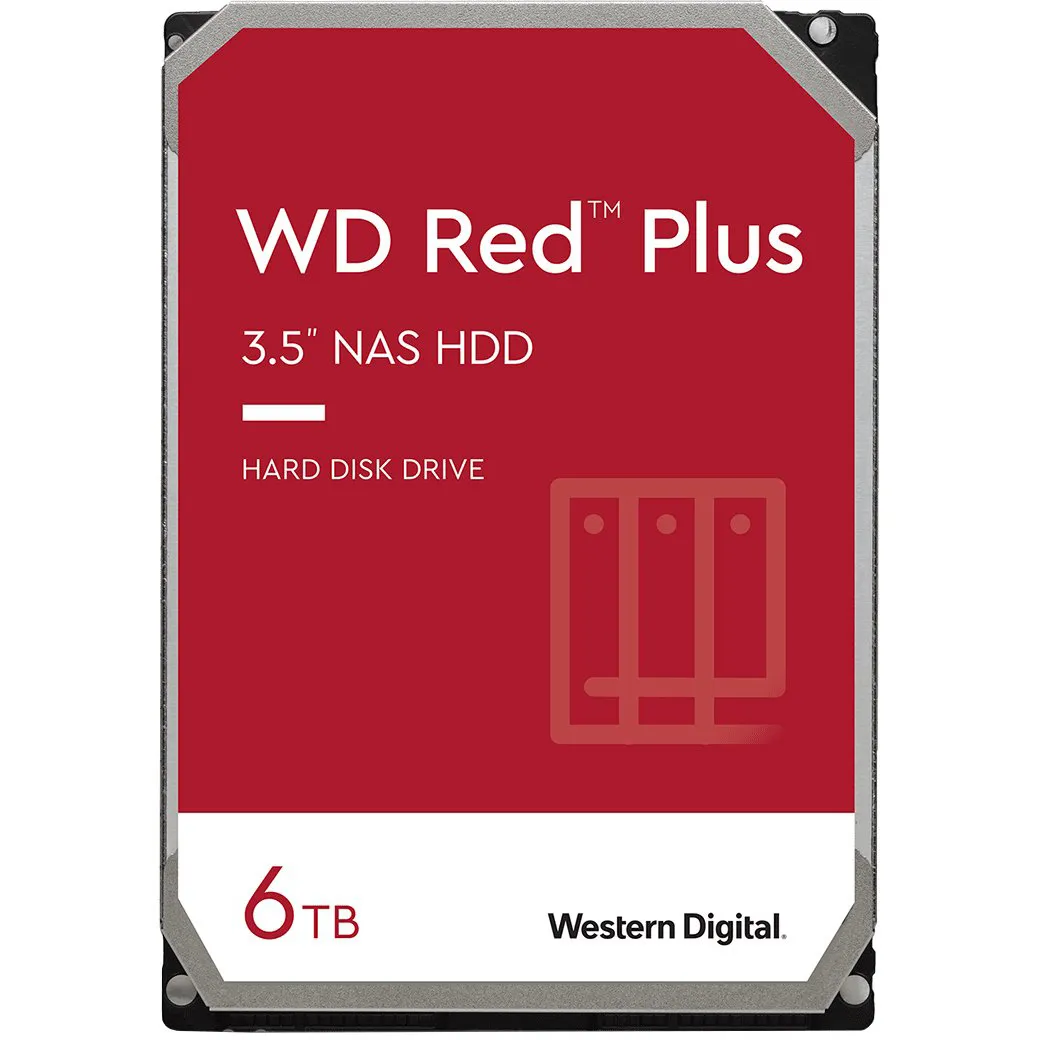 Накопичувач HDD SATA 6.0TB WD Red Plus 5400rpm 256MB (WD60EFPX) - мініатюра 2