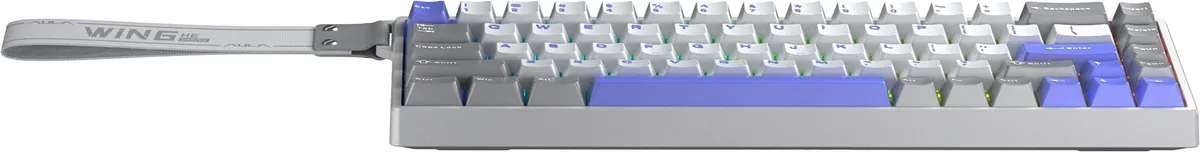 Клавіатура Aula WIN68 HE Max Magnetic Switch Grey/White/Purple (6978080504081) - мініатюра 4