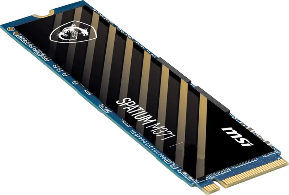 Накопичувач SSD  500GB MSI Spatium M371 M.2 2280 PCIe 3.0 x4 NVMe 3D NAND TLC (S78-440K160-P83) - мініатюра 3